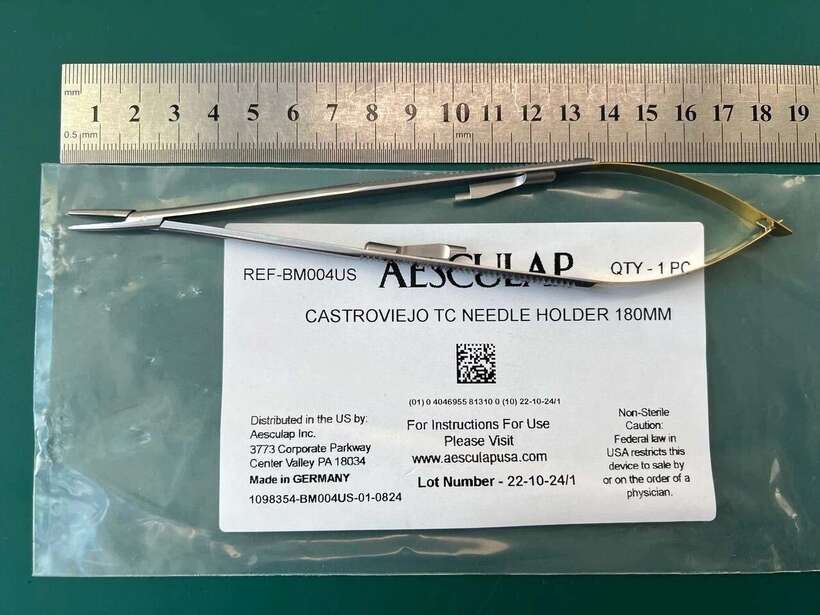 Aesculap BM004US CASTROVIEJOTC NEEDLE HOLDER 180 MM(Germany) NaviStom