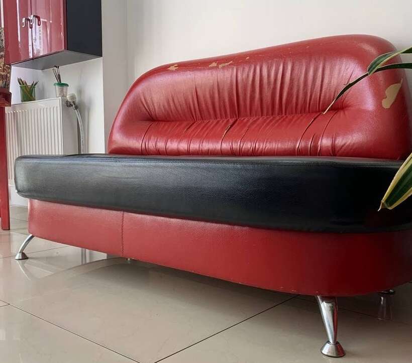 Диван офисный кожзам NaviStom