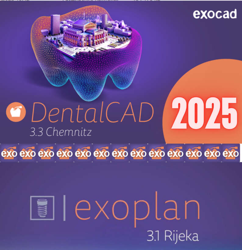 EXOCAD 3.3 Chemnitz + PartialCAD 3.3 + ExoPlan 3.1 + B4D iBar + навчання = у телеграм @DentalCracks NaviStom