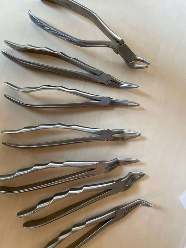 Комплект щипців для видалення Falcon 7шт типу байонет! Висока якість! Акційна пропозиція! NaviStom