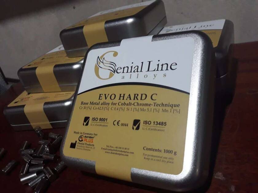 Металл хром кобальт для бюгелей EVO Hard C, Genial Line. Продажа оптом: малым и большим NaviStom