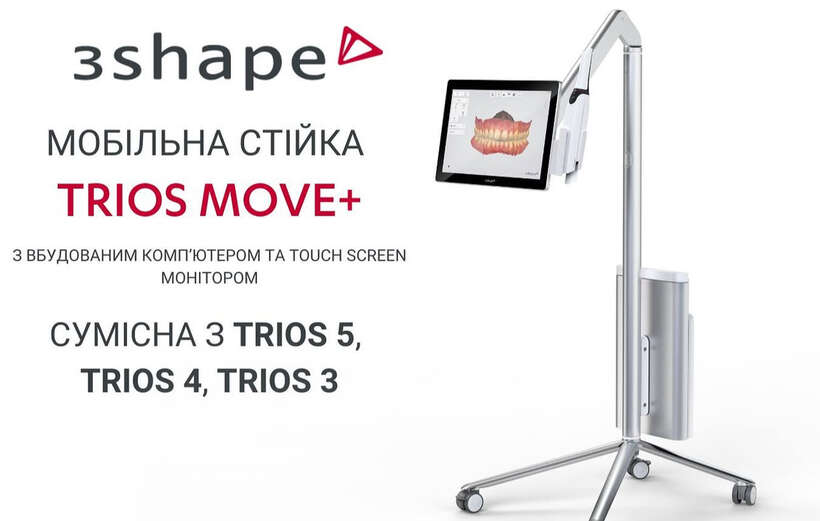 Мобільна інтраоральний сканер TRIOS MOVE+ (3Shape, Данія) NaviStom