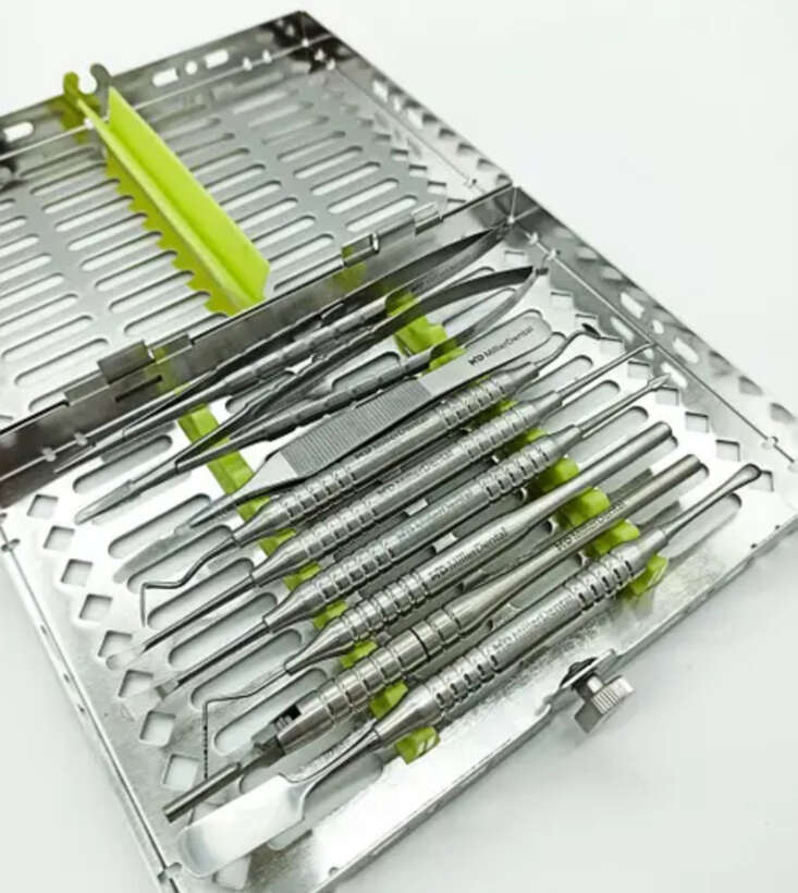 Набір хірургічний (для мікрохірургії) 10 інструментів + касета в подарунок! Набір хірургічний (для мікрохірургії) 10 інструментів + касета в подарунок! NaviStom