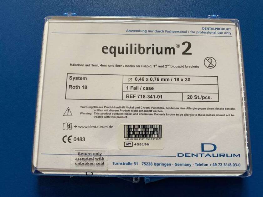 Набор стальных брекетов EQUILIBRIUM-2 Roth (20 шт) NaviStom