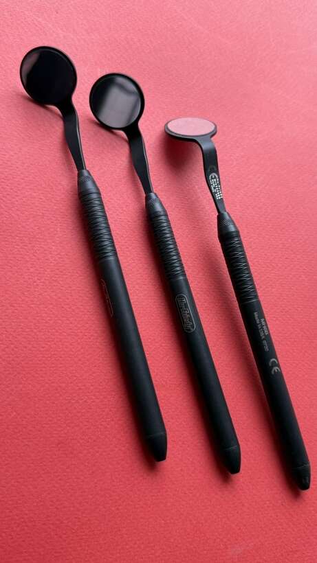 Оригинальний комплект дзеркал Hu-friedy у чорному кольорі! Виробник США NaviStom