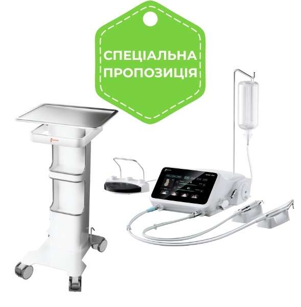 П`єзотом+фізіодиспенсер Woodpecker Surgic Star +Столик Woodpecker TC-6(В подарунок) Вигода:13320грн! NaviStom