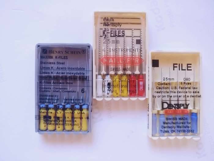 K HFile Dentsply, Sybron endo, Kerr, Henry Schein, Patterson Dental