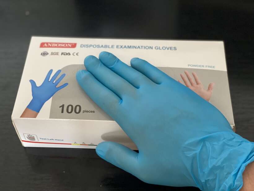 Рукавиці медичні нітрилові , Перачтки нитриловые медецинские NaviStom