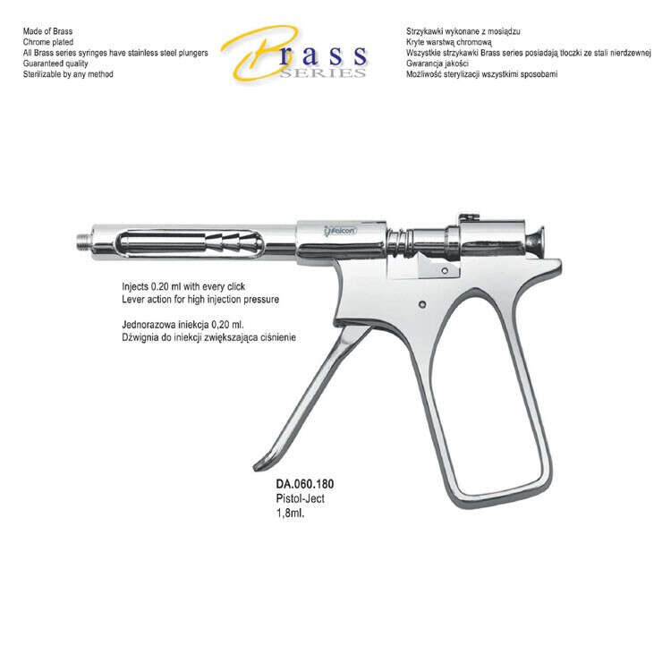 Шприц інтралігаментарний Pistol-Ject 1.8ml. metric Falcon NaviStom