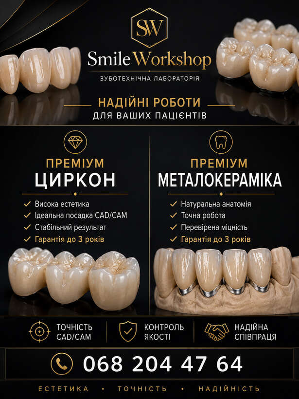 Зуботехнічна лабораторія SmileWorkshop запрошує стоматологів та клініки до співпраці. NaviStom